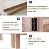 6 Panel Room Divider Foldable Privacy Screen, Portable Freestanding Wall Divider Screen, Suitable for Cafe/Tea Room/Restaurant, 270x170cm view 3
