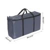 PATIKIL 35" Extra Large Moving Bag for Travel, 210D Oxford Waterproof Storage Bag with Double Zippers Duffle Bag for Storage Packing Home Traveling Camping, Gray (35"x10"x21") view 2