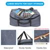 PATIKIL 35" Extra Large Moving Bag for Travel, 210D Oxford Waterproof Storage Bag with Double Zippers Duffle Bag for Storage Packing Home Traveling Camping, Gray (35"x10"x21") view 3