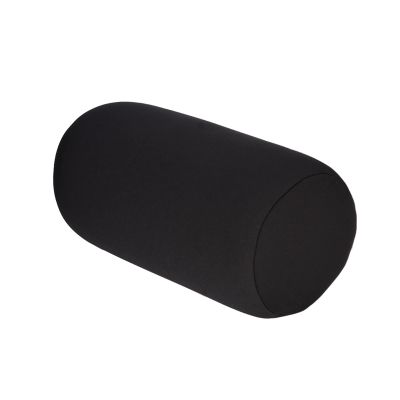 CDQL Micro Mini Microbead Back Cushion Roll Throw Pillow Travel Pillow Portable Pillow Back Cushion Sleep Neck Support Pillow for Travel Home Sofa Bed (Black)