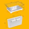 KouRy Draining Racks Cutlery Drying Racks with Drain Plates, Stainless Steel Storage Racks for countertops, Stainless Steel Cutlery Drain Racks with Kitchen Counter Utensil Racks view 2