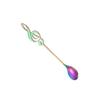 Cabilock Stainless Steel Titanium-coated Coffee Spoon Musical Note Handle Iridescent Dessert Scoop for Coffee Tea and Sweet Snacks Ergonomic Stirring Spoon for Home and Catering Use view 1