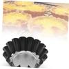 Cabilock 10pcs Flower Tart Pans Egg Tart Molds Cups Easy Release for Baking Fruit Egg and Cupcakes view 2