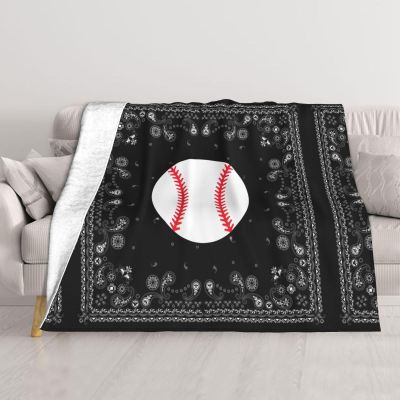 Art Baseball Pattern Throw Blanket for Couch Sofa Or Bed Throw Size, Soft Fuzzy Plush Lightweight Blanket