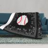 Art Baseball Pattern Throw Blanket for Couch Sofa Or Bed Throw Size, Soft Fuzzy Plush Lightweight Blanket view 3
