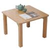 Sofa Side Table Folding Square Bay Window Small Coffee Table Multifunctional Low Table Storage Home Foldable Dining Table (Color : Wood, Size : 70 * 70 * 42cm) view 1