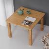 Sofa Side Table Folding Square Bay Window Small Coffee Table Multifunctional Low Table Storage Home Foldable Dining Table (Color : Wood, Size : 70 * 70 * 42cm) view 2