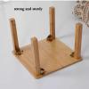 Sofa Side Table Folding Square Bay Window Small Coffee Table Multifunctional Low Table Storage Home Foldable Dining Table (Color : Wood, Size : 70 * 70 * 42cm) view 3