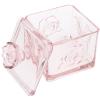 Alipis Glass Candy Buffet Jars Embossed Glass Jars with Lids Square jewelry Jar Dried Fruit Jar Canister Wedding Glass Apothecary Jar Sweets Cube Boxes Trinket Container view 1