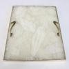 AANTHROPOLOGY By Rhea White Agate Serving Tray with Brass Handles | Square -14 * 14 view 2