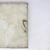 AANTHROPOLOGY By Rhea White Agate Serving Tray with Brass Handles | Square -14 * 14 view 4