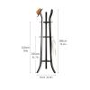 JOuan Coat Rack, Coat rack Freestanding Wooden Coat Rack, With 3 Storage Shelves And 9 Hooks Can Hang Coats, Jackets, Hats, Bags, Umbrellas, Entrance Hall Tree Freestanding coat rack stand view 2