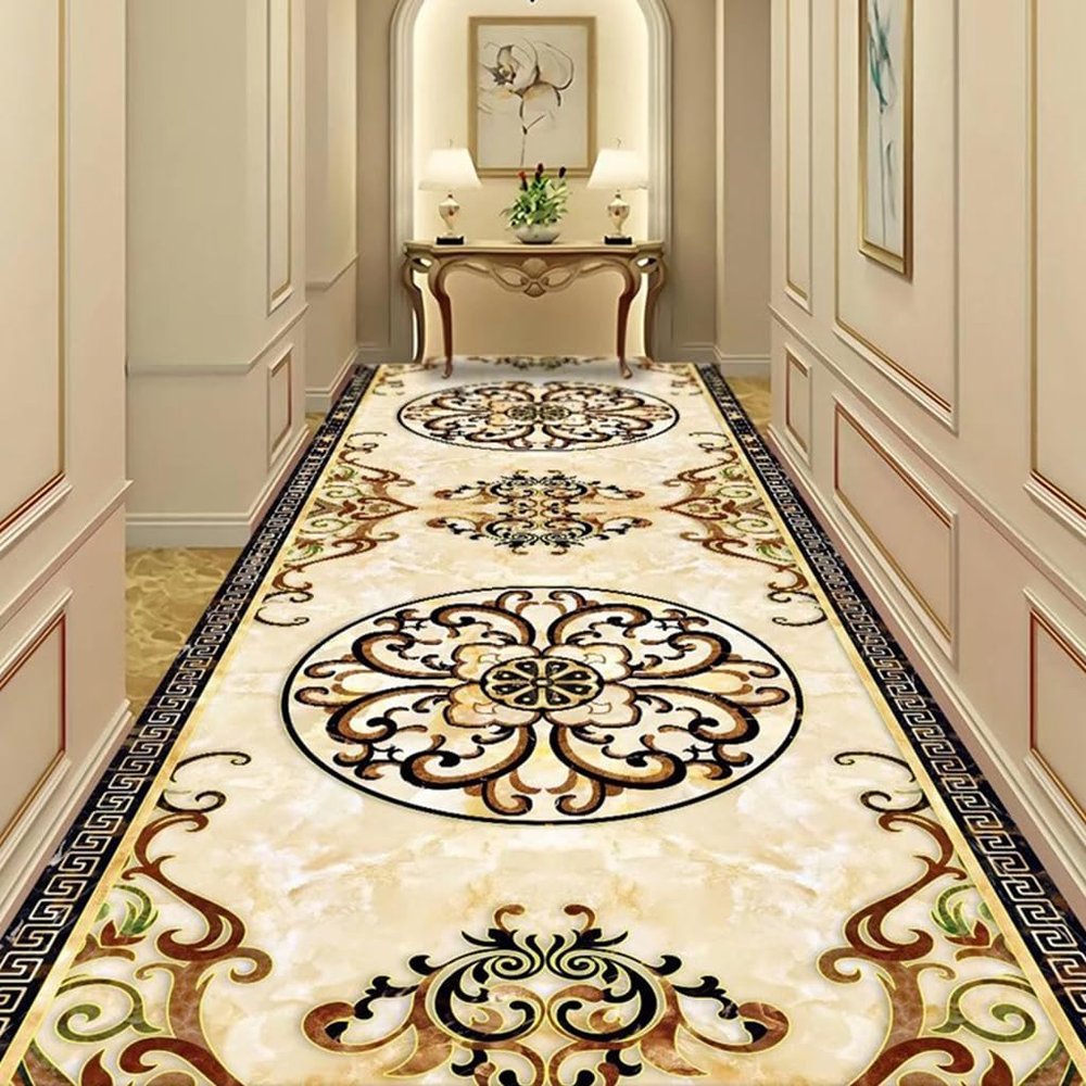 2x28ft Area Rug Washable Bedroom Rug, Soft Distressed Accent Rugs Ideal for High Traffic Living Room Entryway Dining Room, Non-Slip Non-Shedding Low-Pile Floor Carpet