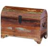 ROMHZKS Reclaimed Storage Chest Solid Wood, Container Chest - Durable and Spacious Organizer for Home, Office, and Garage view 1