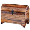 ROMHZKS Reclaimed Storage Chest Solid Wood, Container Chest - Durable and Spacious Organizer for Home, Office, and Garage view 2
