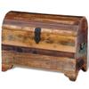 ROMHZKS Reclaimed Storage Chest Solid Wood, Container Chest - Durable and Spacious Organizer for Home, Office, and Garage view 3
