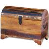 ROMHZKS Reclaimed Storage Chest Solid Wood, Container Chest - Durable and Spacious Organizer for Home, Office, and Garage view 4
