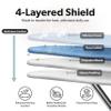 Home Intuition Extra Thick Ironing Board Cover and Pad Iron Scorch Resistant with Hook and Loop Secure Fastener and Elastic Edge,15x54, Standard Size Coated Thick Padding, Blue view 3