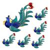 6Pcs Alloy Napkin Rings with Elegant Phoenix Pattern Unique Napkin Holders for Weddings Parties and Family Gatherings Stylish Table Decor and Present Choice view 1