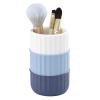 IZOD - Tumbler, Resin Countertop Bathroom Accessories, Dorm Room Essentials, Striped Bathroom Decor (Clubhouse Collection, Blue) view 2
