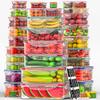 70 Pcs Large Food Storage Containers with Lids Airtight-2500ML to Small Box,Total 22812 ML Stackable Kitchen Bowls Set(35 Containers,35 Lids)-BPA Free Leak proof Plastic Boxes-Microwave safe view 1