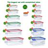 70 Pcs Large Food Storage Containers with Lids Airtight-2500ML to Small Box,Total 22812 ML Stackable Kitchen Bowls Set(35 Containers,35 Lids)-BPA Free Leak proof Plastic Boxes-Microwave safe view 2