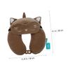 Garneck U Shaped Pillow Neck Support Pillows Airplane Sleep Accessories Office Neck Cushion Animal Camping Pillow Airplane Neck Pillows Protective Pillow Student Neck Guard Short Plush, 30X28X10CM view 3