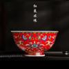 TEMKIN Ceramic Bowlsalad bowlRamen Bowl Porridge Bowl,Soup Bowl15.6cm 6.14in Enamel Color Small Bowl Bone China high Foot Chinese Palace Bowl Ceramic Tableware Bowl view 3