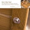 RESKIU Wooden Bath Shower Mat, Length Teak Solid Wood Shower Floor Mat with Anti-Slip Foot & with Center Drain Hole, for Inside Shower/Tiled Floor,26x26in(66x66cm) view 4
