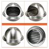 Round Wall Vents Stainless Steel Vents Diameter Duct,Fly Screen and Drip Deflector Round Bull Nosed Extractor Fan Vent Cover, for Home or Industrial Applications (Size : 160mm/6.30in) view 4