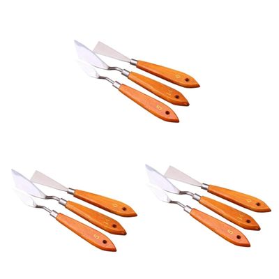 EXCEART 3sets Oil Painting Kit Scraper Textured Art Supplies Painting Mixing Tool