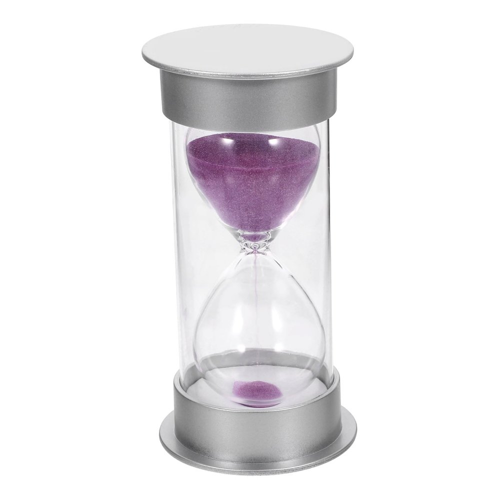 MAGICLULU Minute Hourglass Sand Timer Decorative Sand Clock for Home Office and Classroom Silver and Design Kids Birthday Christmas