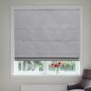 Keego Cordless Roman Shades Modern Blackout Roman Blinds Elegant Roman Shades for Window Easy to Install Blinds for Living Room Door Kitchen (36" W x 48" H, Grey, Blackout) view 1