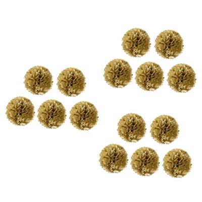 ABOOFAN 15pcs Tissue Paper Pom Pom Balls Tissue Paper Flower Balls for Wedding Decorations