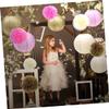 ABOOFAN 15pcs Tissue Paper Pom Pom Balls Tissue Paper Flower Balls for Wedding Decorations view 2