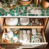 2 Rolls 12" W x 120" L Floral Drawer and Shelf Liner for Cabinets, Non-Adhesive Strong Grip Non-Slip Flower Shelf Cabinet Kitchen Shelf Liners for Kitchen Cabinets view 2