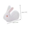 Ciieeo 6pcs Cute Rabbit Ceramic Chopstick Racks for Home Use Functional Chopstick Holder and Rest for Clean Dining Table Stylish Tableware Accessory Pink and White view 4