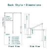 Pull Down Closet Rod, Retractable Fully Enclosed Labor-saving Device Soft-Close Closet Pull Down Rods Hanger, Suitable for Bedrooms and Laundry Rooms (Size : 420-510) view 2