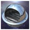 Stainless Steel Round Corner Wall Vents Cow Nose Wall Vents with Pest Control Grill Round Brushed Exterior Extractor Wall Vents Wall Vents Fine Mesh for Pest Control (Size : 80mm/3.15in) view 1