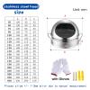 Stainless Steel Round Corner Wall Vents Cow Nose Wall Vents with Pest Control Grill Round Brushed Exterior Extractor Wall Vents Wall Vents Fine Mesh for Pest Control (Size : 80mm/3.15in) view 3