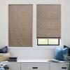 Keego Cordless Roman Shades Modern Blackout Roman Blinds Elegant Roman Shades for Window Easy to Install Blinds for Living Room Door Kitchen (36" W x 48" H, Brown, Blackout) view 2
