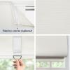 Keego Cordless Roman Shades Modern Blackout Roman Blinds Elegant Roman Shades for Window Easy to Install Blinds for Living Room Door Kitchen (36" W x 48" H, Brown, Blackout) view 3