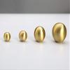 JCAKES 0.7" Dia Small Brass Knob Brushed Brass Tiny Drawer Knob Mini Dresser Pull Dresser Knobs Pulls Drawer Pull Cabinet Knobs (Size : Dia: 0.55" (14 mm)) view 2