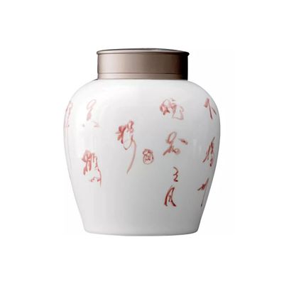EQUALIZE Tea Can Double-Layer Sealed Tea Can, Household Pu'er Tea Storage Tank, Large Ceramic Sealed Can Tea Warehouse Storage Jar