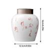 EQUALIZE Tea Can Double-Layer Sealed Tea Can, Household Pu'er Tea Storage Tank, Large Ceramic Sealed Can Tea Warehouse Storage Jar view 2