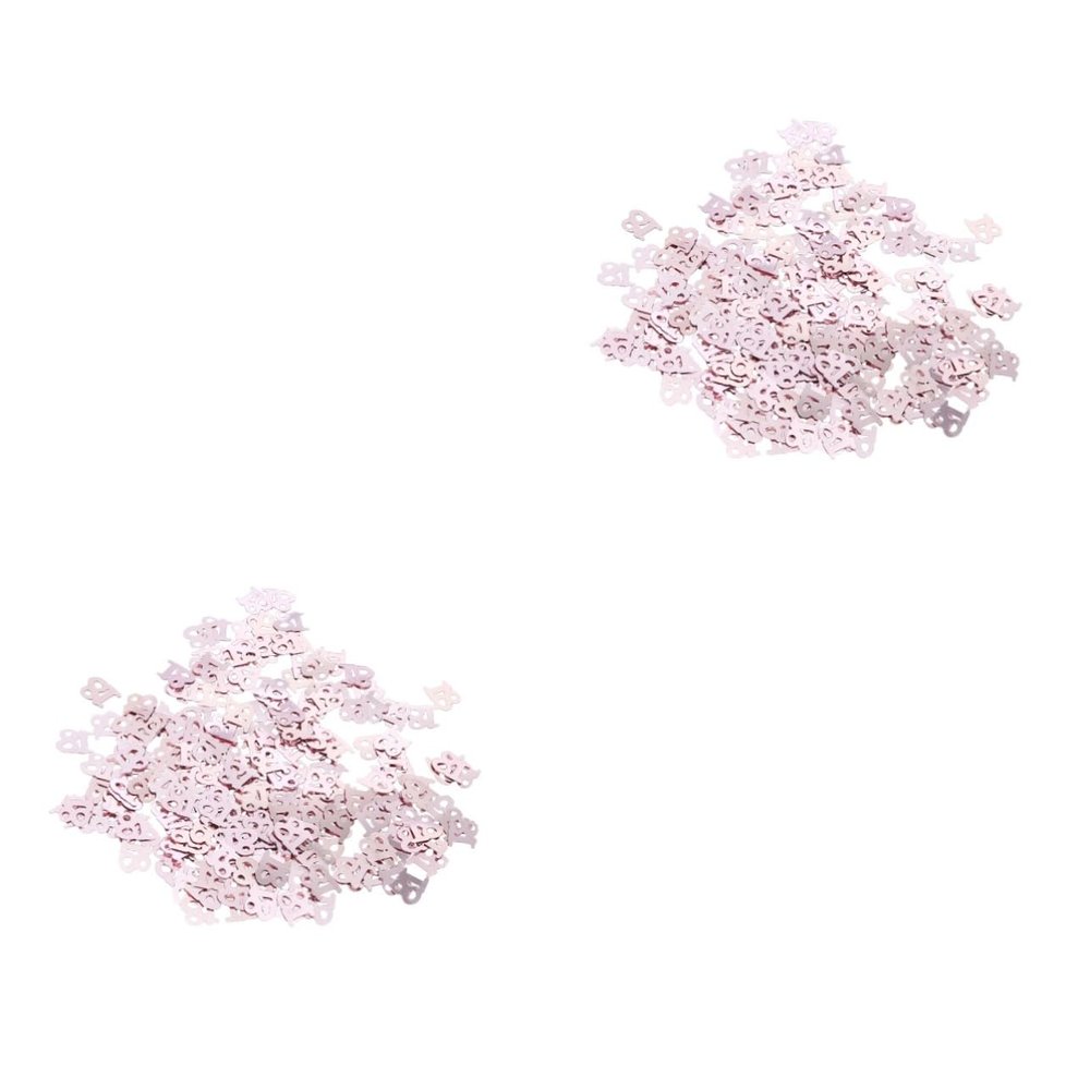 ABOOFAN 2packs Confetti for Birthday Anniversary and Celebration Decorations for Invitations and Party Table Decor