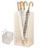 YSUEFIJO Metal Umbrella Holder for Entryway, Free Standing Umbrella Organizer Bin, Steel Square Umbrella Rack, Cane Walking Stick Holder, Openwork Design, for Entryway & Living Room view 1