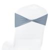 MDS Pack of 25 Spandex Chair Sashes Bows Elastic Stretch Dining Chair Bands Ties Without Slider Buckle Universal fits for Wedding Baby Shower Birthday Party Banquet Event Decoration - Dusty Blue view 1