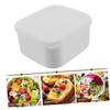 2pcs Cheese Crisper Cheese Storage Container for Fridge Container Hugger Food Containers Plastic Containers Lid Design Butter Cases Bacon Multifunction Cover White Pp view 2