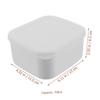 2pcs Cheese Crisper Cheese Storage Container for Fridge Container Hugger Food Containers Plastic Containers Lid Design Butter Cases Bacon Multifunction Cover White Pp view 4